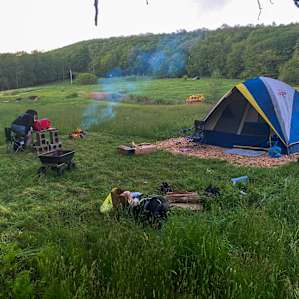 Our campsite after.