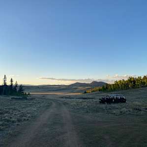 Sunset up the road from the campsite