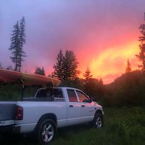 Park near & Camp on Pack river.