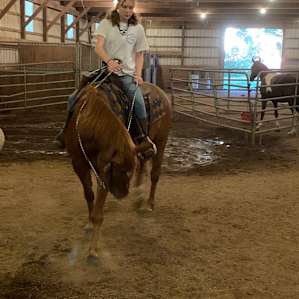 My daughter on Lady.