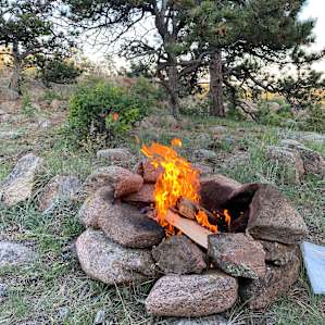 Fire pit.