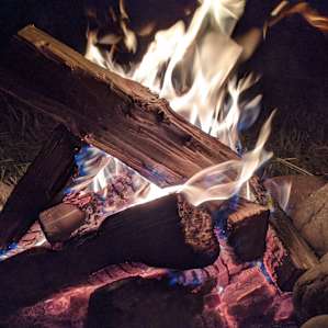 Inaugural campfire @ Site 1!