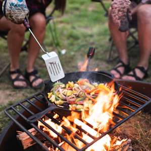 Food cooked over a fire just tastes better.