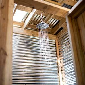 Hot shower - perfect for a post river swim.