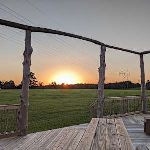 Platform deck overlooking the front lake.