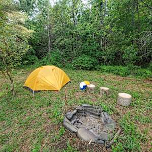 Secluded camping getaway
