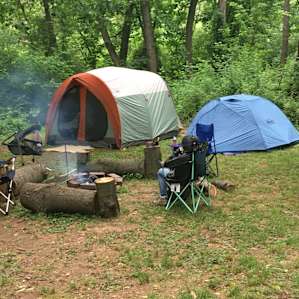 Enough space for two tents (and some rain)!