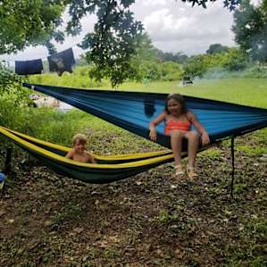 Lakeside camping