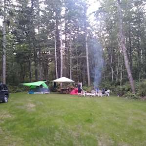View from across the site. Firewood was stacked and ready, so helpful.