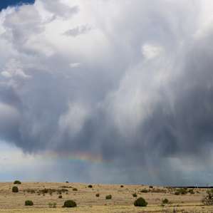 A rainbow to greet us to the ranch!