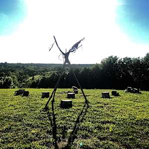 Collecting firewood on the hill, while preparing for sunset :)