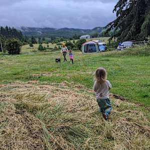 The field we camped in.
