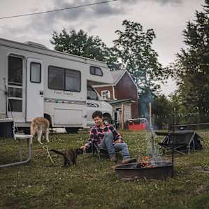 The campsite has everything you need for a great camp getaway