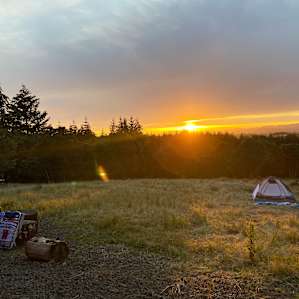 Sunset from the bunkhouse