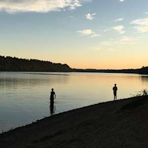 Swimming, fishing, and sunsets just a leisurely stroll away