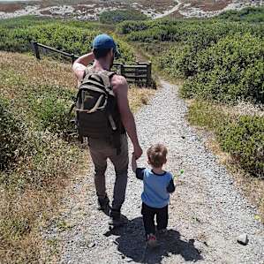 Walking to the dunes