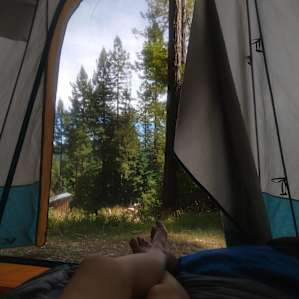 hike in camping experience