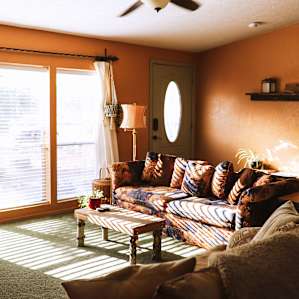 Morning light in the living room