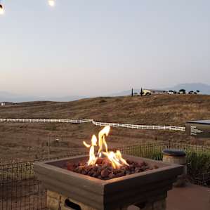 Can't beat a fire in the evening.