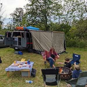 River Camping in the country