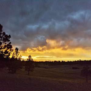 Sunset from the campsite
