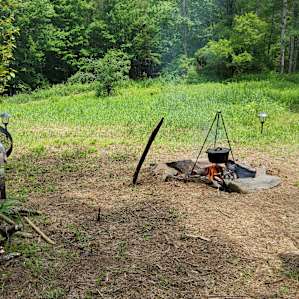 Secluded camping getaway