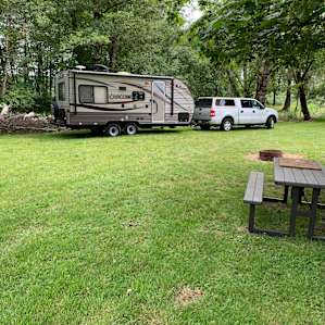 No problem fitting our 19 foot travel trailer.