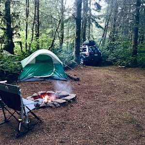 Our site six set up. Feels like home <3