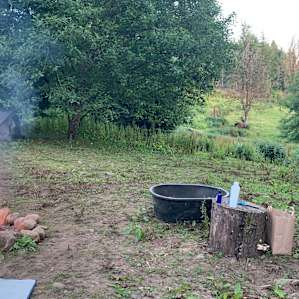 My hillside campsite