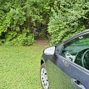 This gives a good idea of how close you can get with your vehicle, which was an initial concern I had, as we have some heavier equipment. It was a non-issue. Very convenient, very private. Camp is pretty well tucked away back there.