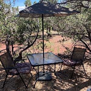 The dining area