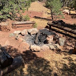 The fire pit, during our stay there was a fire ban so we didn't get to enjoy this feature.