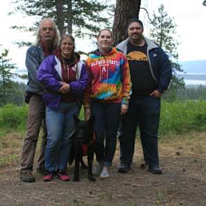 Just us, at the campsite.