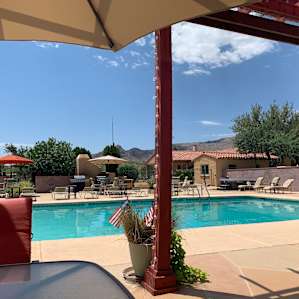 Pool is great and easy to physically distance.