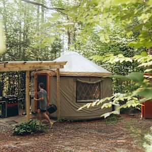 Forest paradise in yurt form