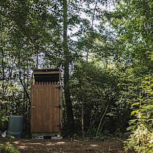 There is a composting toilet available for campers