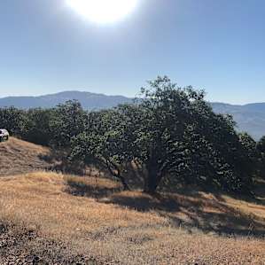 Parking above vista point