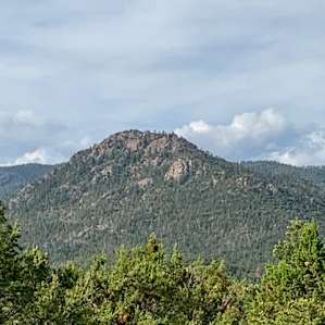 View of Shaggy Peak from the camp