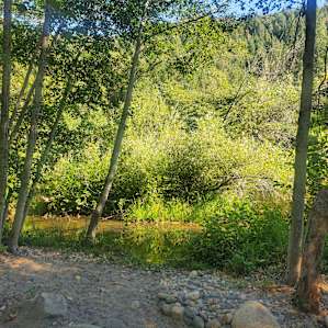 Camping with Private River Access