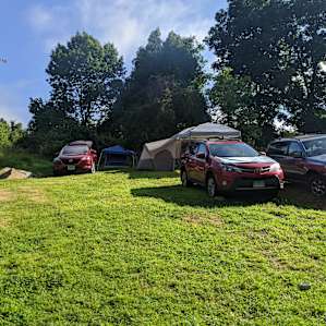 Plenty of room to park and for tents