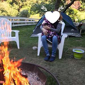 Snuggling by the fire. (It gets cool here, even in July, so bring something cozy!)