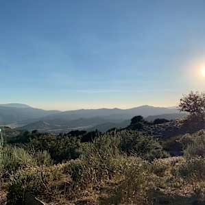 The view to the west