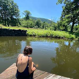 Catskills creekside tent camping