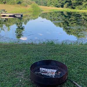 Breakfast fire to cook oatmeal