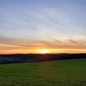 Sunset.