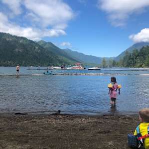 one of the 3 community beaches