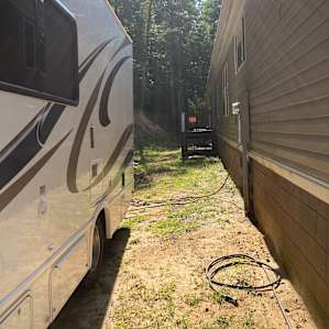 RV space behind house