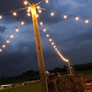 Playful lights at night