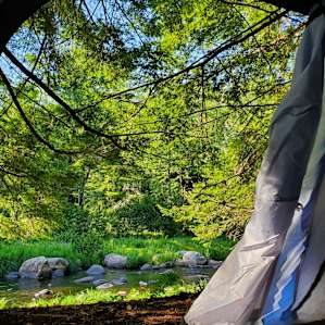 Our view of the river from the tent