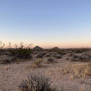 view of the buttes from the campsite